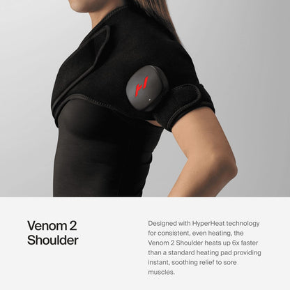 Hyperice Venom 2 Back Wrap - Provides Advanced Heat and Vibration for Pain, Soreness and Inflammation