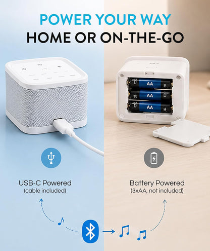 Big Red Rooster White Noise Machine for Baby Sleep, Portable Sound Machine