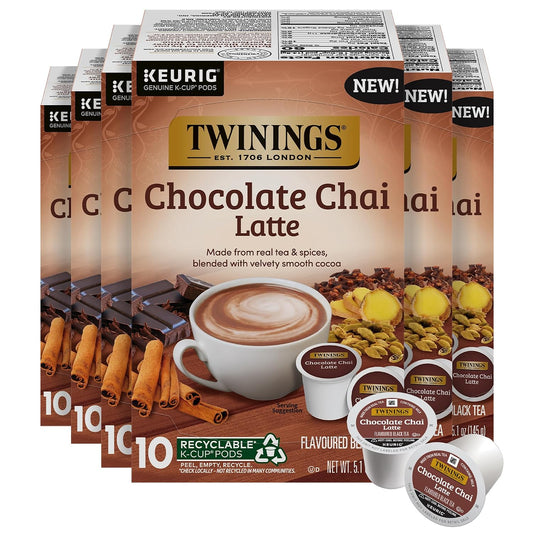 Twinings Pure Peppermint Herbal Tea K-Cup Pods for Keurig, 24 Count (Pack of 1), Made with 100% Pure Peppermint, Naturally Caffeine-Free, Enjoy Hot or Iced