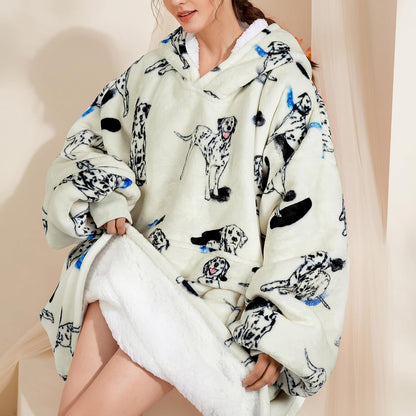 Narecte Cozy Oversized Blanket Hoodie Wearable Blanket Adults Soft Hooded Blanket Hoodie Birthday Gifts for Women Christmas - Colors A