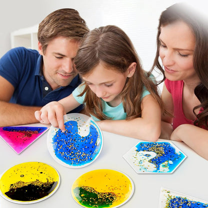 Onyoloy Sensory Soft Gel Liquid Toys - Hexagon Sensory Motion Fidget