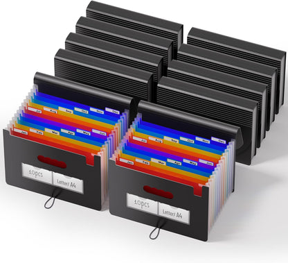 ThinkTex Accordion File Organizer, 12 - Pocket Expanding File Folders