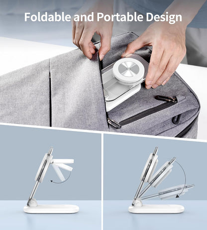 Mukiya 3 in 1 Magnetic Wireless Charging Station for Apple Devices