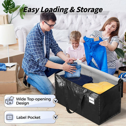 ukeetap Extra Large Clothes Storage Bins with Lids, Clear