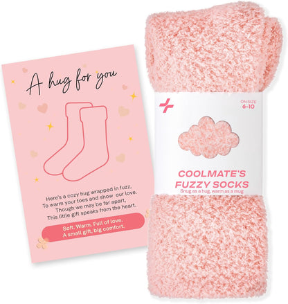 COOLMATE Fuzzy Socks for Women Gift Box – Cozy Soft Cloud Socks for Spa Home, Mother’s Day Gifts for Mom Grandma