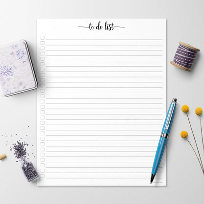 321Done To Do List Notepad, 5.5x8.5 Inches, 50 Sheets, College Ruled