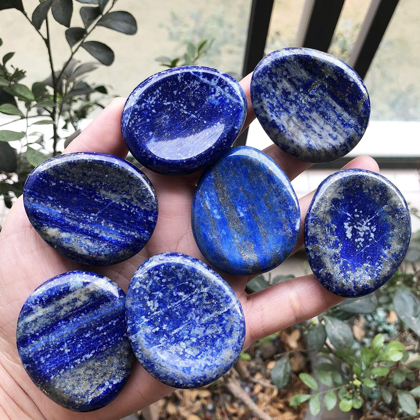 Fekuar Natural Moonstone Crystal Thumb Worry Stone, Hand Carved Healing Crystal Teardrop Pocket Worry Stones for Anxiety Stress Relief Meditation