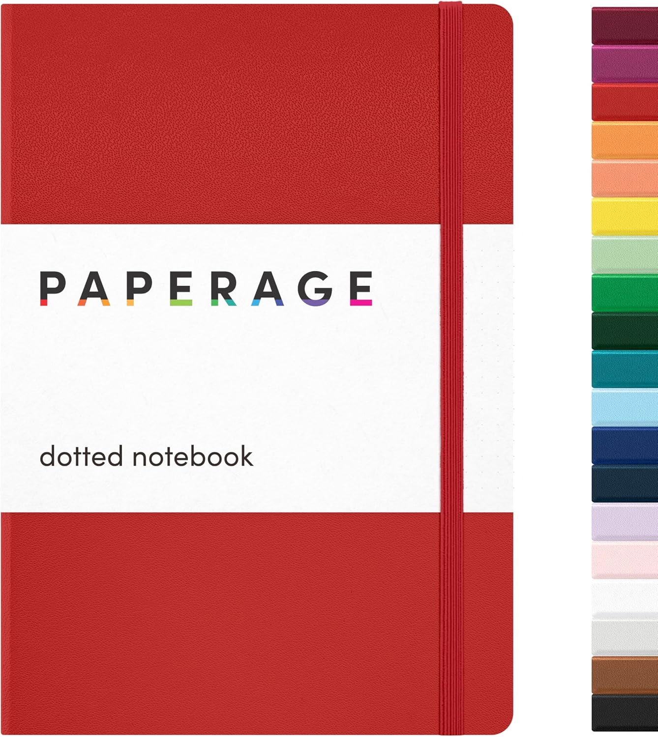 PAPERAGE Lined Journal Notebook, Hardcover Journal for Women & Men, 160 Pages, (5.6 in x 8 in), College Ruled Journaling Notebook for Work, School Supplies & Note Taking, (Black)
