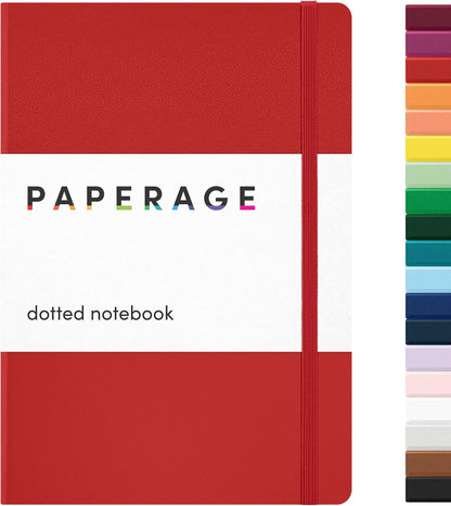 PAPERAGE Lined Journal Notebook, Hardcover Journal for Women & Men, 160 Pages, (5.6 in x 8 in), College Ruled Journaling Notebook for Work, School Supplies & Note Taking, (Black)