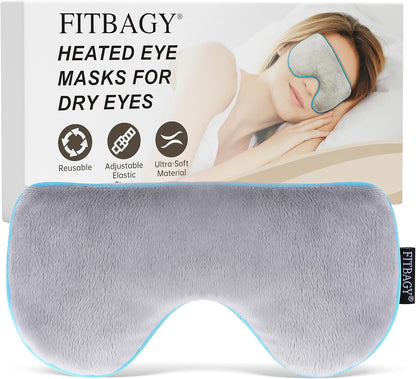 Microwave Activated Thermal Eye Masks for Dry Eye,Styes and Eyestrain,Eye Masks Provide Comfortable Heat Therapy for Effective Eye Relief, Gray