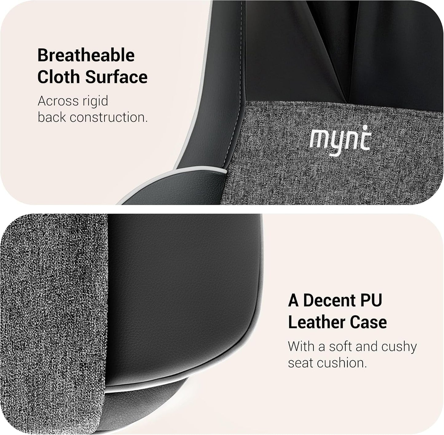 Mynt FSA Eligible HSA Approved Shiatsu Neck and Back Massager for Chair with 10 Deep Kneading Nodes, 2D & 3D Back Massage with Heat, Portable Spot Massage Chair Pad (Black)