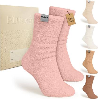 Plüsch Gift for Women – Ultra-Soft Cozy Cloud Socks in Kraft Envelope – Thoughtful Self-Care, Unique Birthday Gifts for Women