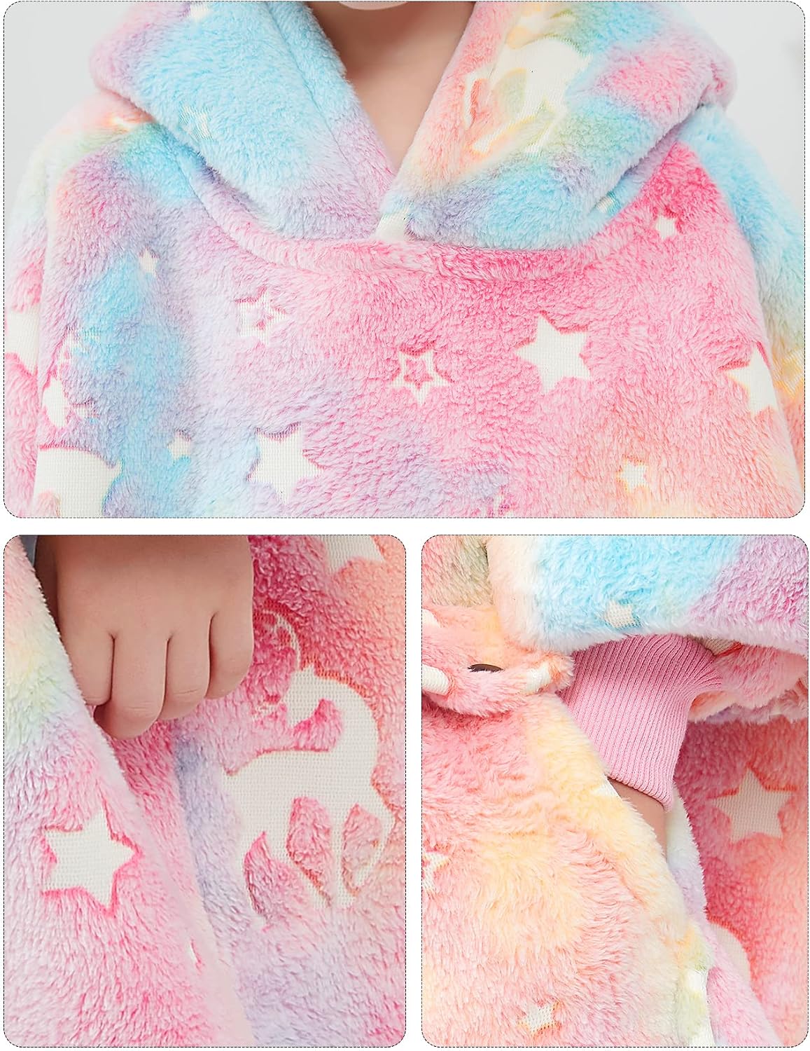 KFUBUO Wearable Blanket Hoodie for Adults Sherpa All Patterns Cat Oversized Sweatshirt Blanket with Pockets for Women