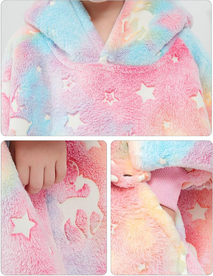 KFUBUO Wearable Blanket Hoodie for Adults Sherpa All Patterns Cat Oversized Sweatshirt Blanket with Pockets for Women