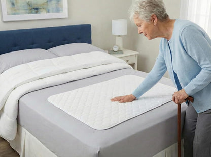 RMS Ultra Soft 4-Layer Washable and Reusable Incontinence Bed Pad, 34"x36"