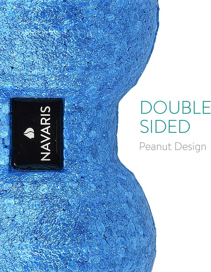 Navaris Double Massage Ball - Peanut Shaped Self-Massage Balls Trigger Point for Muscle Relaxation - Peanut Balls