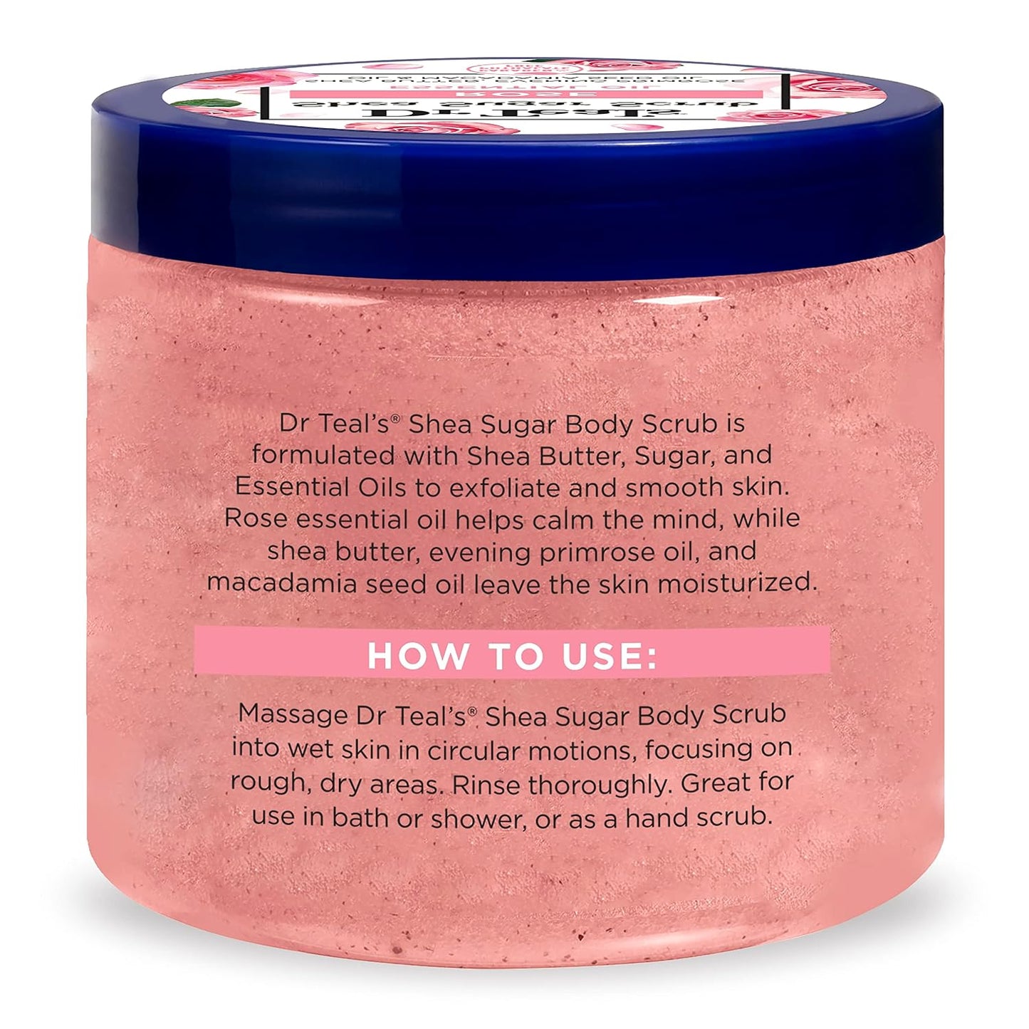 Dr Teal's Shea Sugar Sleep Scrub, with Melatonin, Lavender, & Essential Oils, 19oz (Pack of 3)