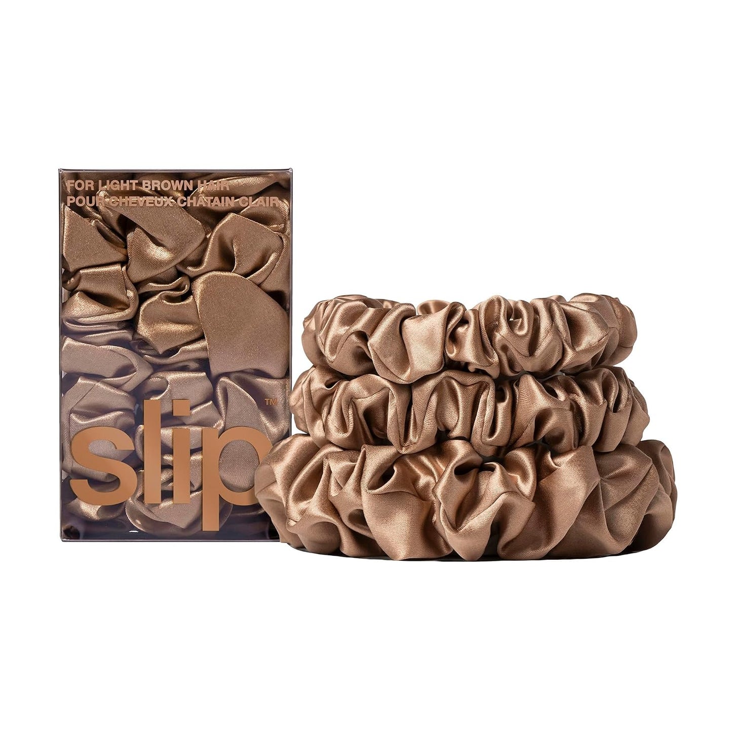 slip Back to Basics Black Midi & Large Scrunchie Set | Includes 2 Midi & 1 Large Pure Silk Scrunchies | 100% Mulberry Silk, Anti-Crease, Gentle on Hair, Prevents Breakage | Stylish & Durable