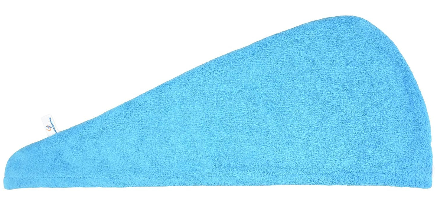 HOPESHINE Hair Towel Twist Microfiber Bamboo Fabric Women's Soft Shower Towels for CurlyHair Turban Wrap Drying Cap Great Gift for Girls 3-Pack