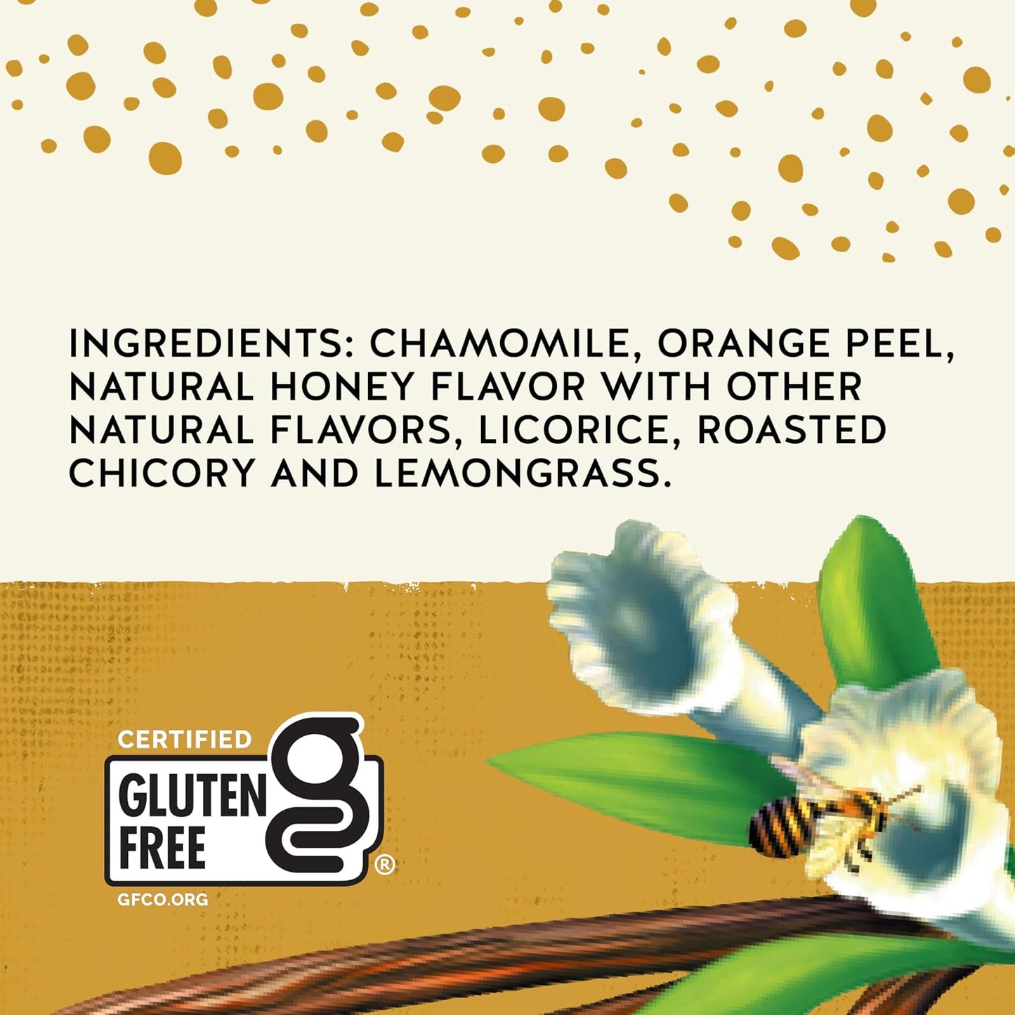 Celestial Seasonings Chamomile Tea Bags - Honey Vanilla Herbal Tea, Caffeine Free, 20 Bags Per Box (Pack of 6)