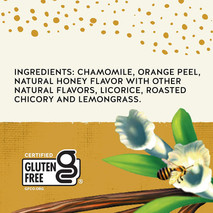 Celestial Seasonings Chamomile Tea Bags - Honey Vanilla Herbal Tea, Caffeine Free, 20 Bags Per Box (Pack of 6)
