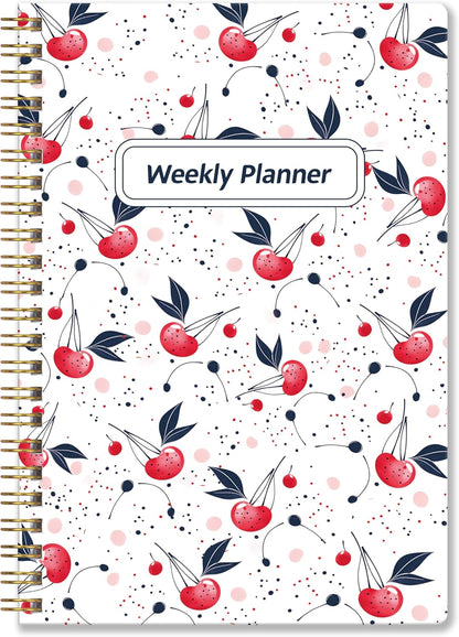 Undated Weekly Planner With Habit Tracker & To Do List 5.7 x 8.0 inch | Avoid Unfocused Busywork,Productivity Organizer,No-Bleed Thick Pages,Portable Size,Lay-Flat Spiral for Hands Free