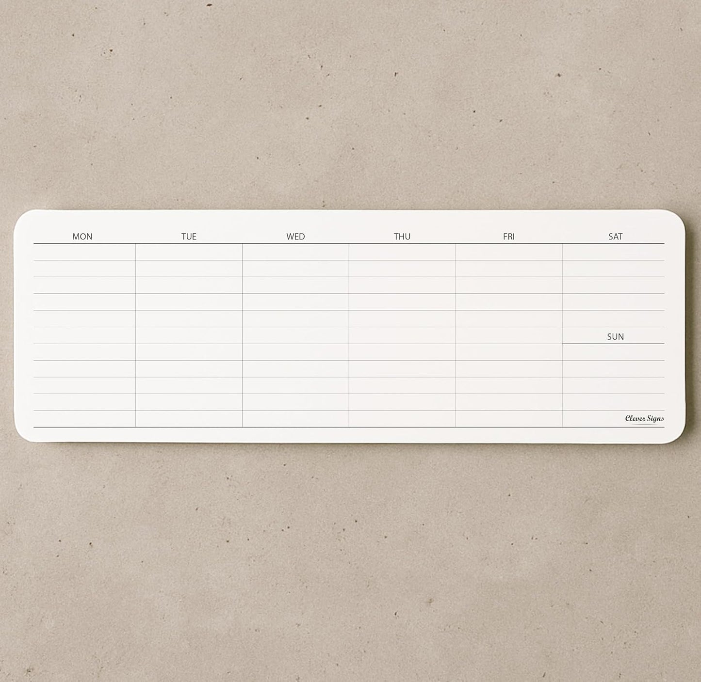 Weekly Planner Pad, Weekly To Do List Notepad, Tear Off Undated Weekly Planner Notepad, 2 Pack, 50 Sheet Each, 4,2" X 11,7", Premium Thick Paper with Cardboard Back Support, Weekly Desk Planner by CLEVER SIGNS