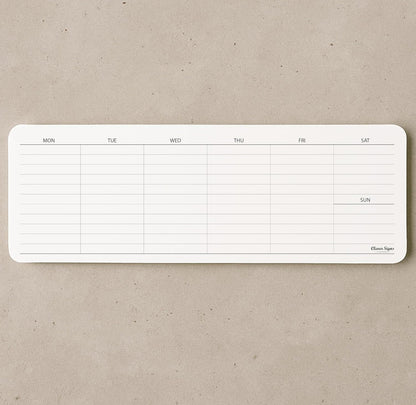 Weekly Planner Pad, Weekly To Do List Notepad, Tear Off Undated Weekly Planner Notepad, 2 Pack, 50 Sheet Each, 4,2" X 11,7", Premium Thick Paper with Cardboard Back Support, Weekly Desk Planner by CLEVER SIGNS