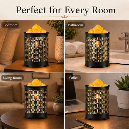 Wax Melt Warmer,Candle Warmer for Scented Metal Electric Wax Melter for Home Office Bedroom Gift & Decor and Perfect Christmas Gifts for Mom Women(foliage)
