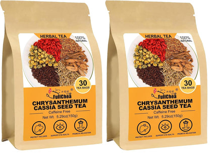 FullChea - Rooibos Tea Bags, 60 Counts - Premium South African Natural Rooibos - Non-GMO - Caffeine-Free - Antioxidant-Rich & Supports Digestion