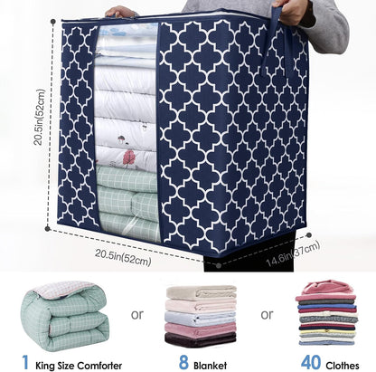 Storage Bags 3 Pack 100L Clothes Organization and Storage Containers