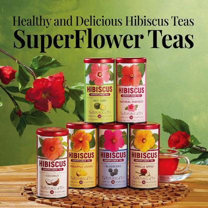 The Republic of Tea Blueberry Hibiscus Herbal Tea,Caffeine Free, 36 Count