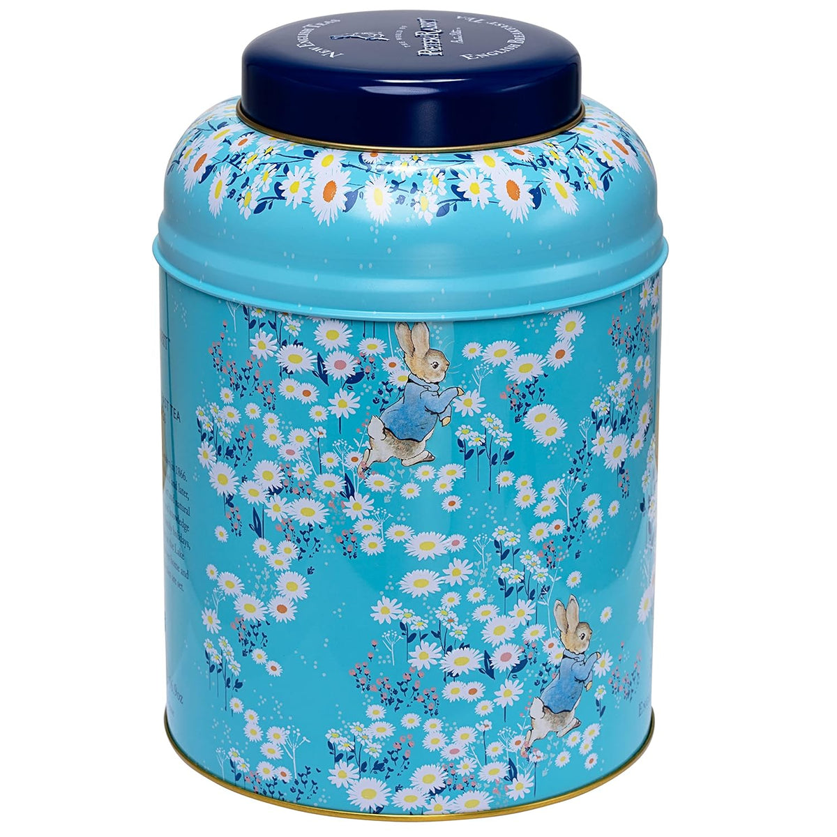 New English Teas Peter Rabbit Tea Tin with 240 Breakfast Tea Bags - Daises