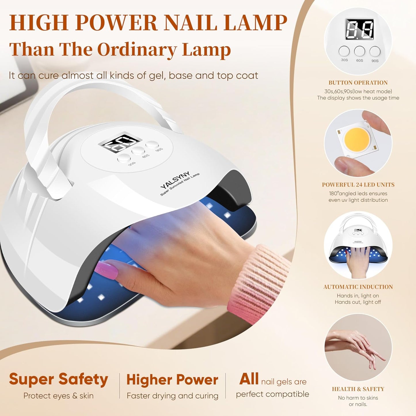 NAIL POLISH KIT with U V Lamp and Drill Starter Kit 36 Colors Gel Nail Polish Nail Art Gel Manicure Kit