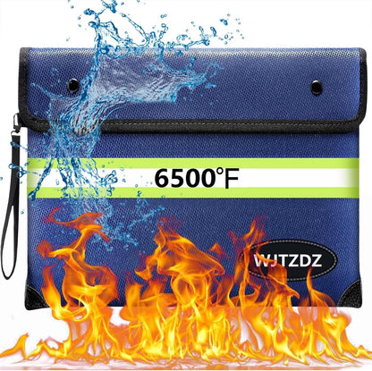 Upgraded Fireproof Money Bag,10 Layers of Heat Insulated Materials 6500°F