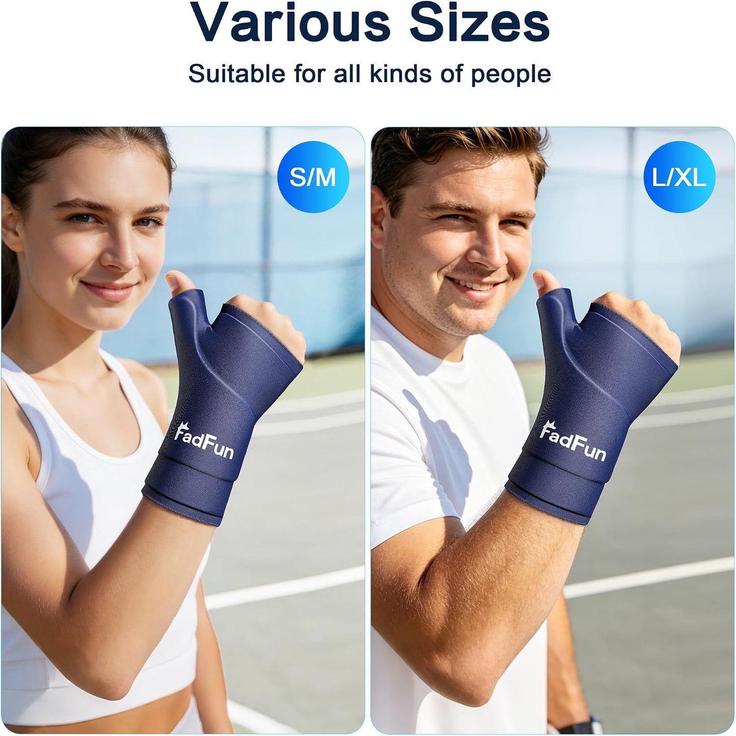 FadFun Ankle Ice Pack Wrap for Swelling,Cold/Hot Therapy Ice Socks for Feet,Reusable Gel Ice Compression Socks,for Soothe Plantar Fasciitis,Achilles Tendonitis,Sprained,Pain Relief,for Women & Men