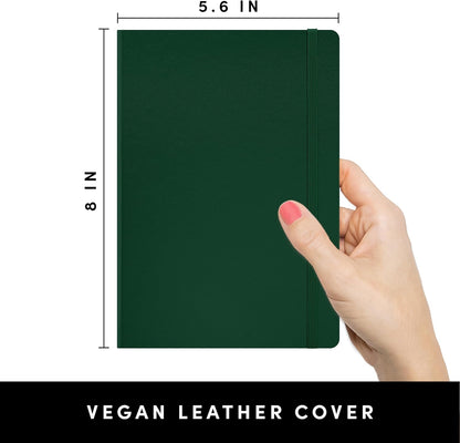PAPERAGE Lined Journal Notebook, Hardcover Journal for Women & Men, 160 Pages, (5.6 in x 8 in), College Ruled Journaling Notebook for Work, School Supplies & Note Taking, (Black)