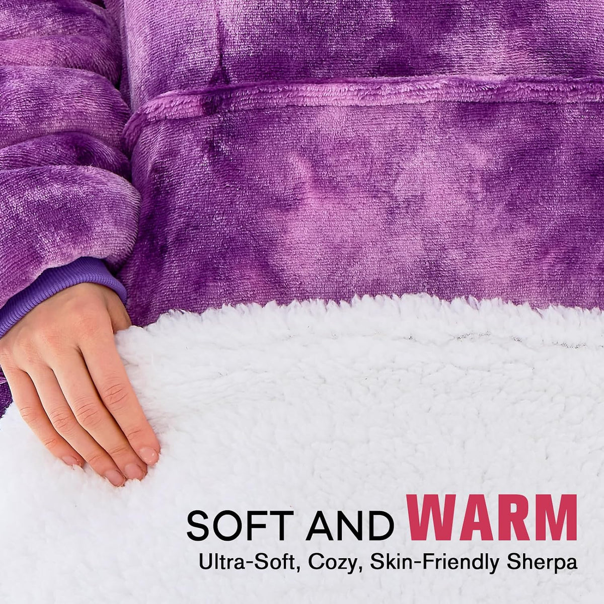 yescool Wearable Blanket Hoodie as Christmas Birthday Gifts for Women Mom - Colors B