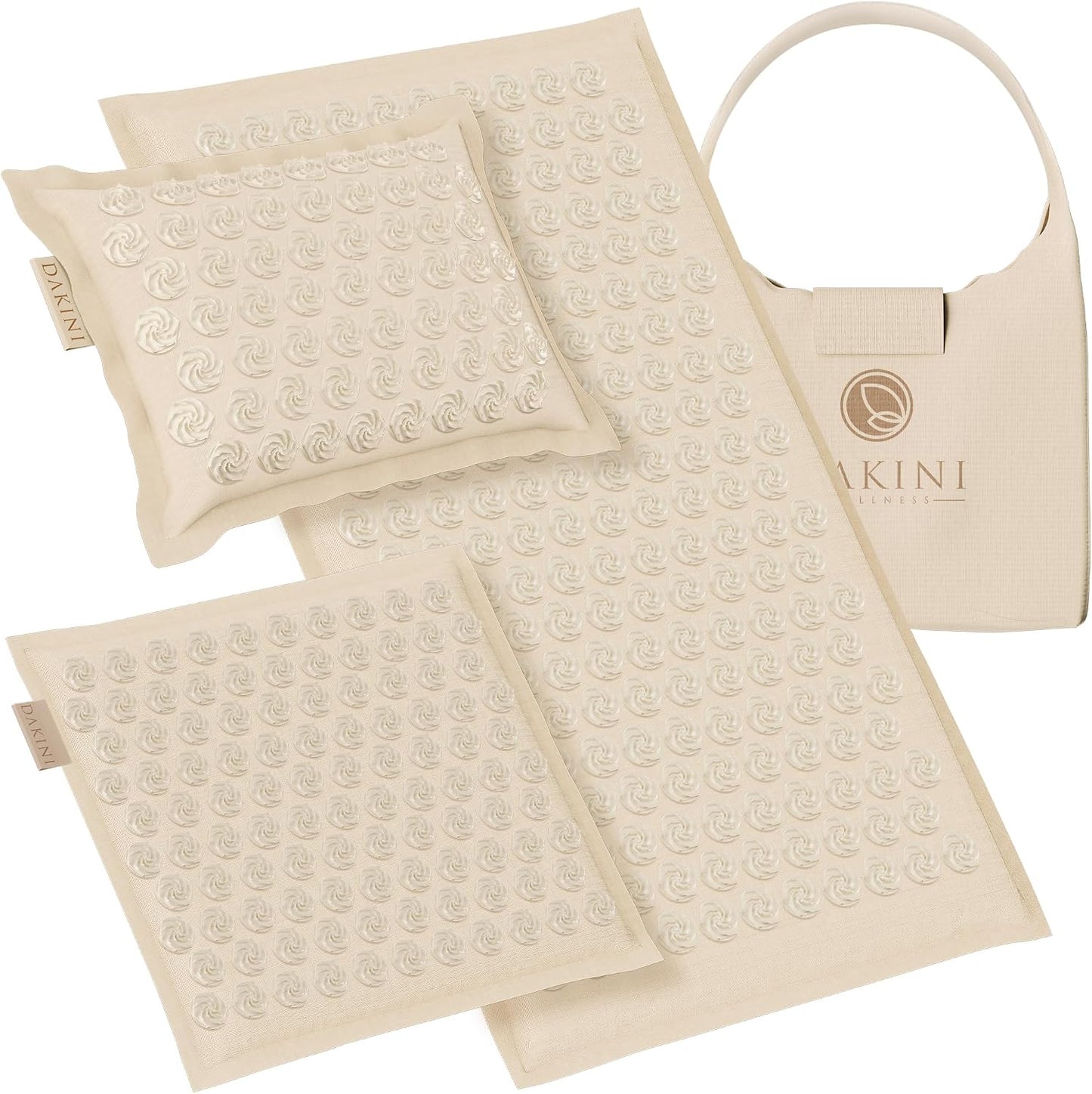 Acupressure Mat and Pillow Set with Mini Pad – Full Body Pain Relief | Mini pad targets hard-to-reach areas like feet, hands and neck for precise pressure relief