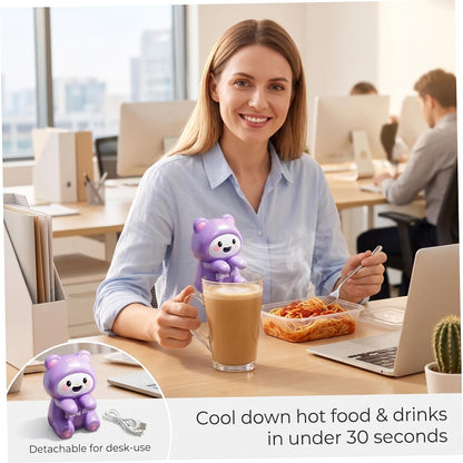 Mini Food Cooling Fan, Clip-on White