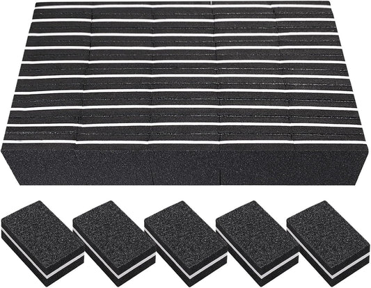 Nail Buffers (50 Pack), Mini Buffer Block Nail File for Acrylic Nails and Natural Nails, 100/180 Grit Nail Buffer Block Bulk Buffing Blocks for Nail Buff Professional Manicure File Blocks Set Pink