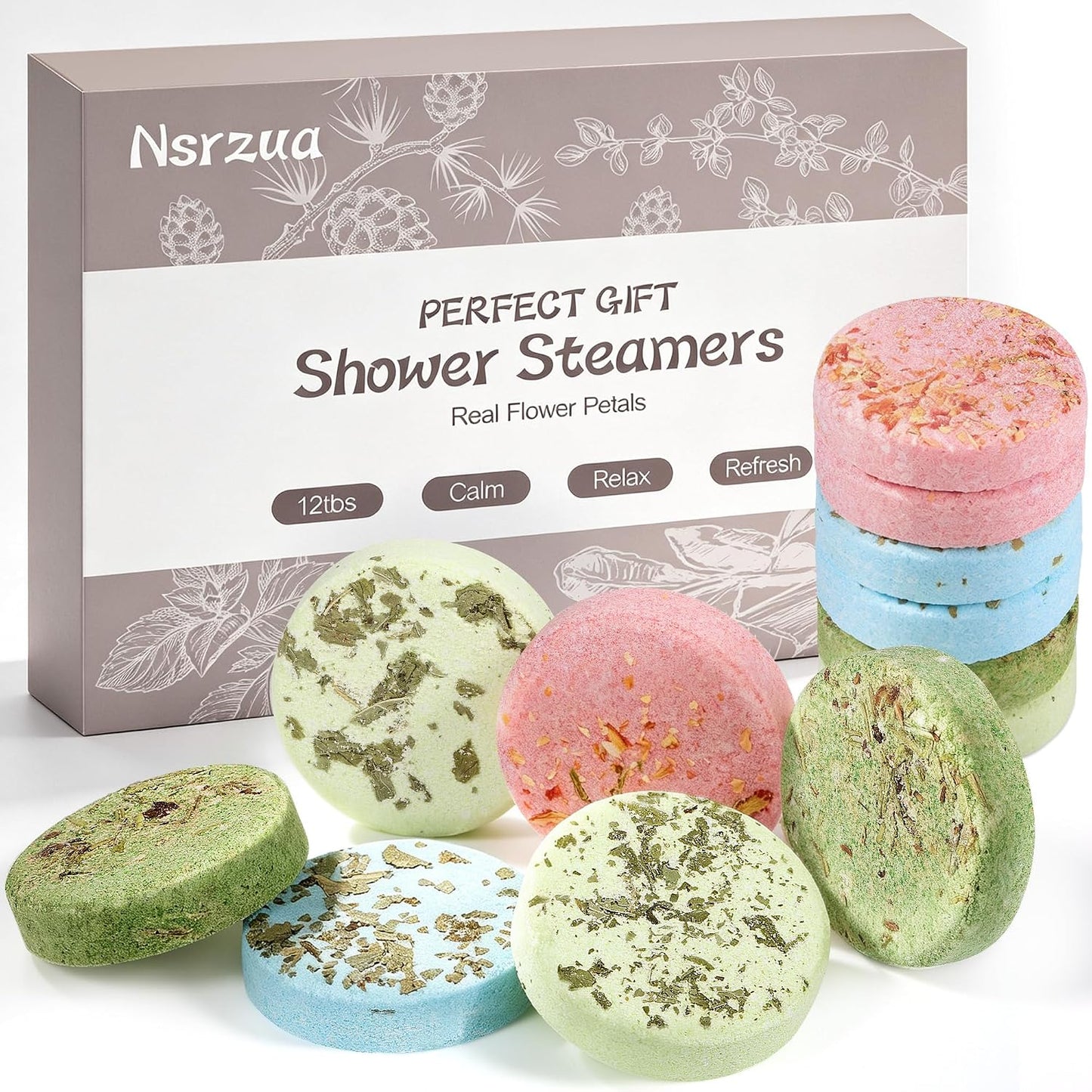 Shower Steamers Aromatherapy Birthday Gifts for Women-12 Pack Mothers Day Gifts,Gifts for Grandma,Wife,Mothers,Stress Relief and Relaxation Gifts for Women and Men,Created Your Own Home SPA