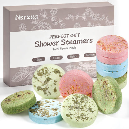 Shower Steamers Aromatherapy Birthday Gifts for Women-12 Pack Mothers Day Gifts,Gifts for Grandma,Wife,Mothers,Stress Relief and Relaxation Gifts for Women and Men,Created Your Own Home SPA