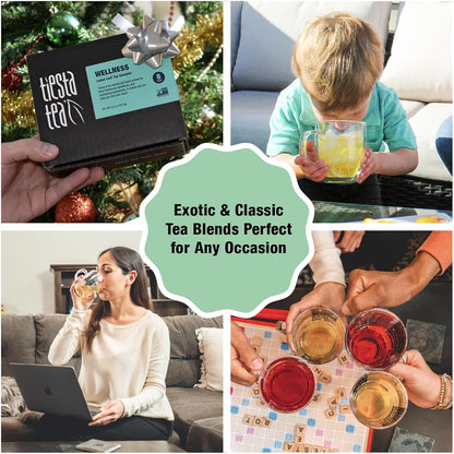 Tiesta Tea Wellness Tea Sampler Dry Flight Set Loose Leaf 8 Pouches
