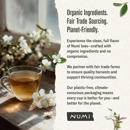 Numi Organic Jasmine Green Tea, 100 Green Tea Bags