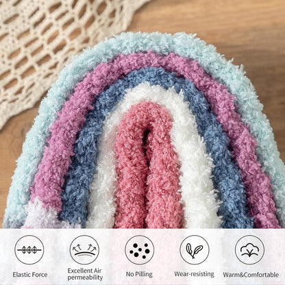 Premillow Womens Fuzzy Socks Fluffy Socks Women Winter Cozy Sock Warm Slipper Home Sleeping Sock for Women