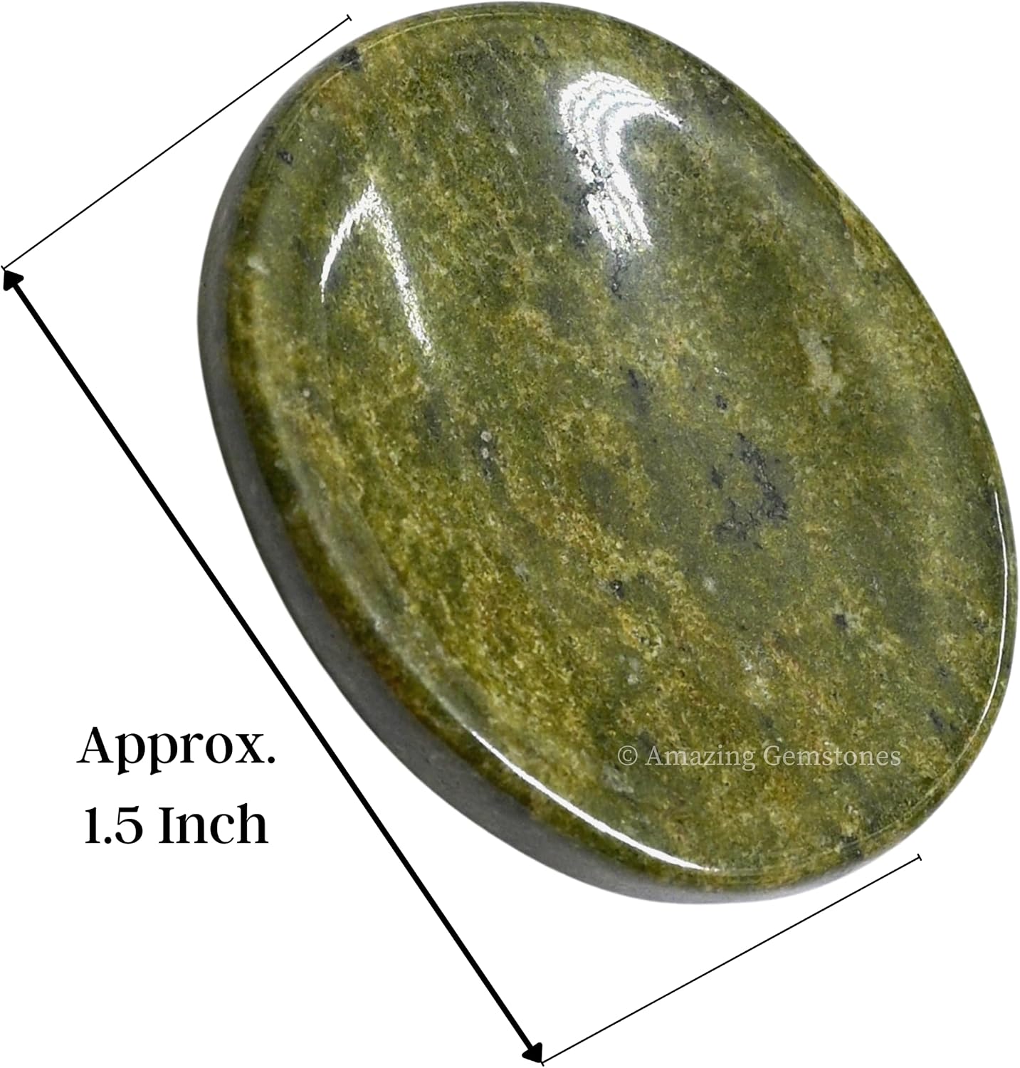 Amazing Gemstone Labradorite Thumb Worry Stone, Anxiety Stone, Healing Crystals - Piedra Crystal Fidget for Gift, Meditation, Calming, Relaxation, Stress Relief - Colors B