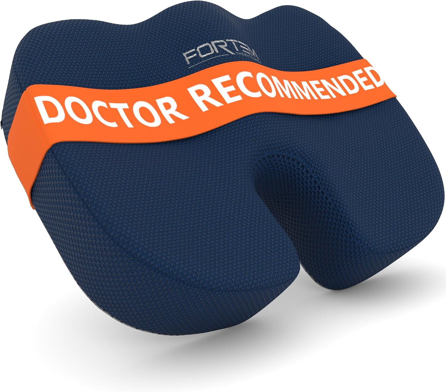 FORTEM Seat Cushion, Office Chair Cushion, Memory Foam Car Seat Cushions, Sciatica Coccyx Tailbone Pain Relief, Chair Cushions for Back Support, Sitting Pad for Gaming, Washable Cover, Non Slip