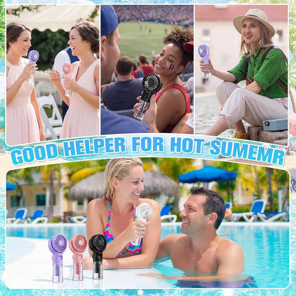 Misting Fans Portable Handheld Rechargeable, Spray Fan