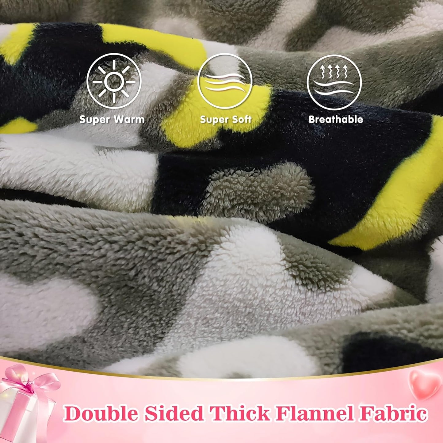 Waitu Wearable Blanket Sweatshirt Gifts for Women and Men, Warm and Cozy Giant Blanket Hoodie, Thick Flannel Blanket with Sleeves and Giant Pocket - Dark Gray